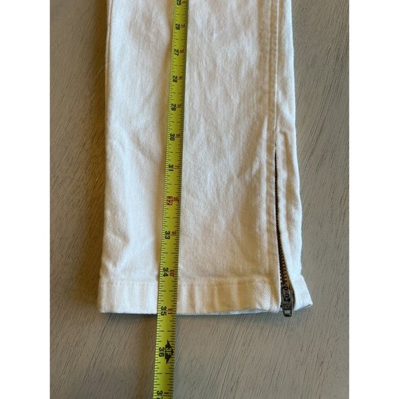 Emerson‎ Fry Mick White Ankle Zipper Jeans Size 6 - Picture 12 of 16